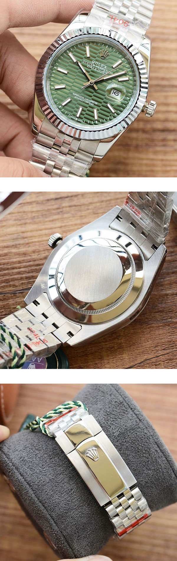 送料無料（全国一律） ロレックスコピー126334 デイトジャスト 41mm ミントグリーン  